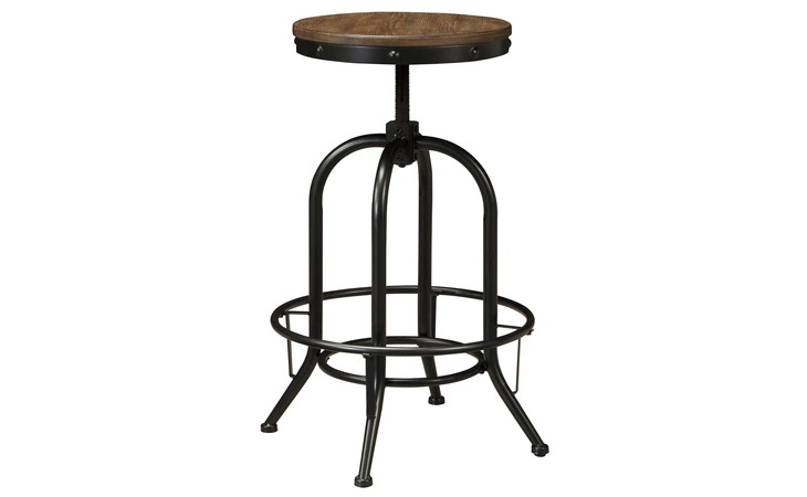 Pinnadel TALL SWIVEL STOOL (2/CN) ASHLEY Grayish Brown D542-230