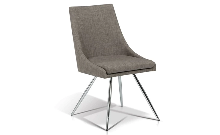 SEF3181C  ALLEN SIDE CHAIR KEYSTONE CHARCOAL, WALNUT