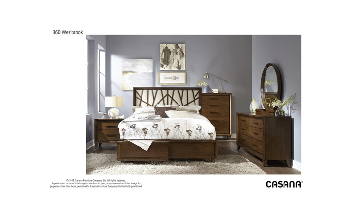 361-501 QUEEN FOOTBOARD WITH SLATS CASANA  361-501