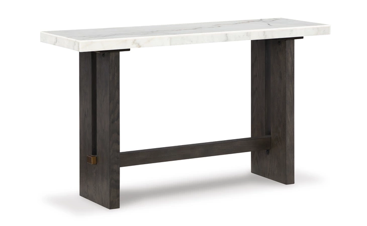 Burkhaus SOFA TABLE ASHLEY White/Dark Brown T779-4