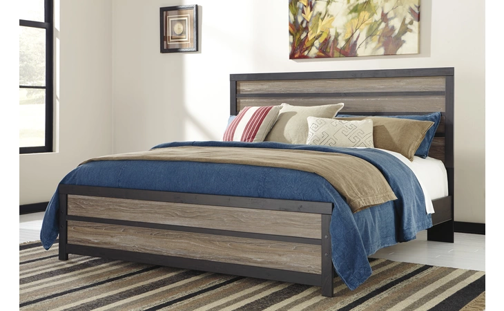 Harlinton KING PANEL FOOTBOARD ASHLEY Warm Gray/Charcoal B325-56