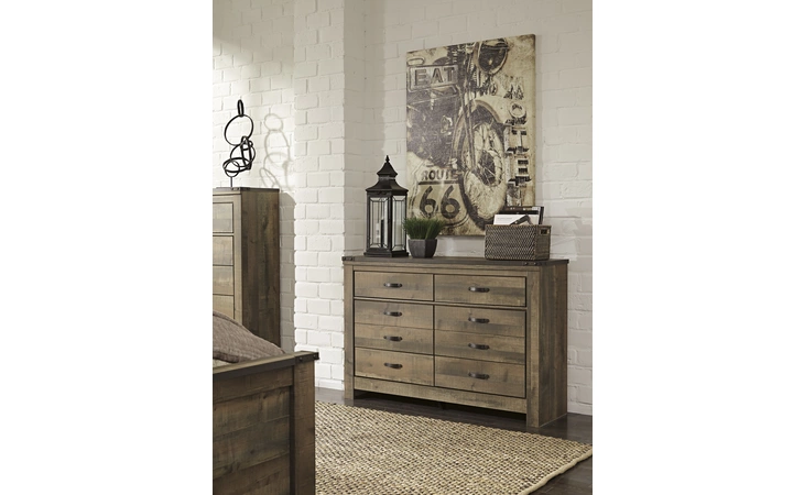 Trinell SIX DRAWER DRESSER ASHLEY Brown B446-21