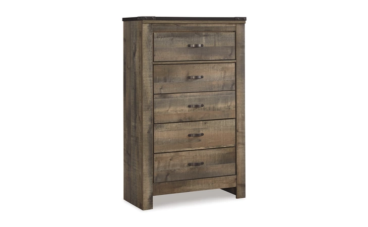 Trinell FIVE DRAWER CHEST ASHLEY Brown B446-46