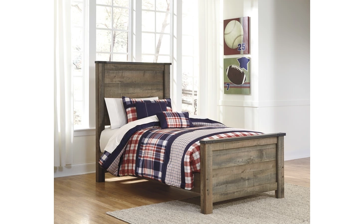 Trinell TWIN PANEL FOOTBOARD ASHLEY Brown B446-52