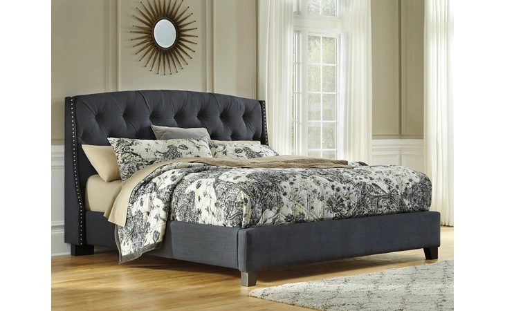 Kasidon - Multi QUEEN UPHOLSTERED HEADBOARD ASHLEY Kasidon B600-557