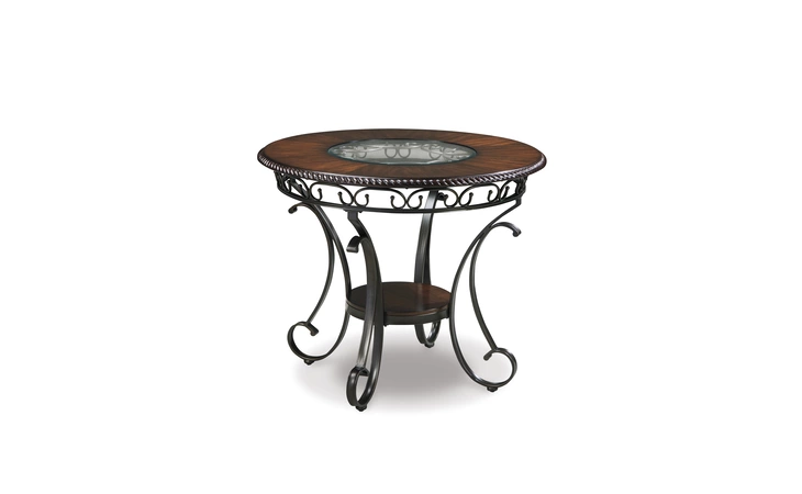 ROUND DRM COUNTER TABLE ASHLEY Glambrey Brown D329-13