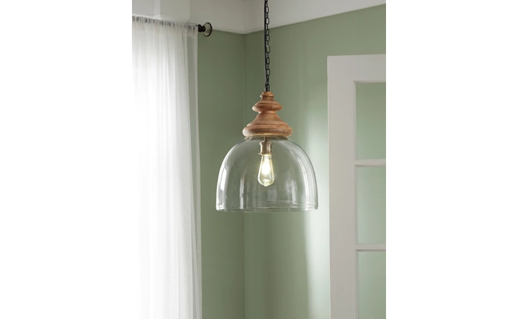 Farica GLASS PENDANT LIGHT (1/CN) ASHLEY Glass Pendant Light (1/CN) L000138