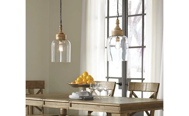 Faiz GLASS PENDANT LIGHT (1/CN) ASHLEY Transparent L000148
