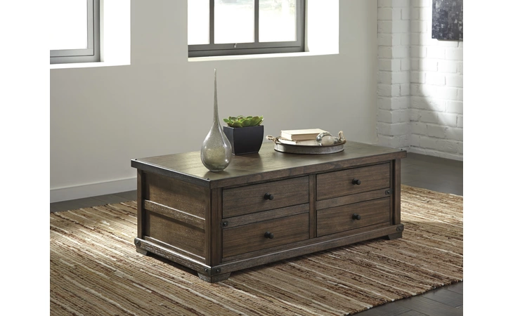 T870-20 ZENFIELD COFFEE TABLE WITH STORAGE