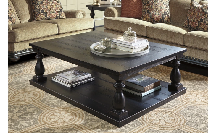 Mallacar RECTANGULAR COFFEE TABLE ASHLEY Black T880-1