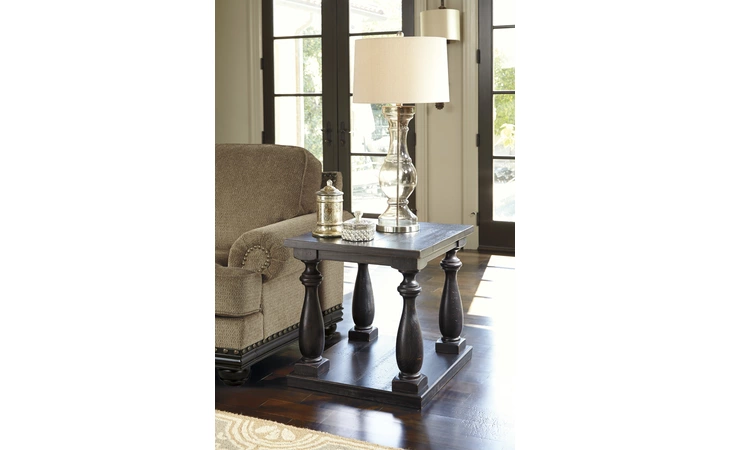 Mallacar RECTANGULAR END TABLE ASHLEY Black T880-3
