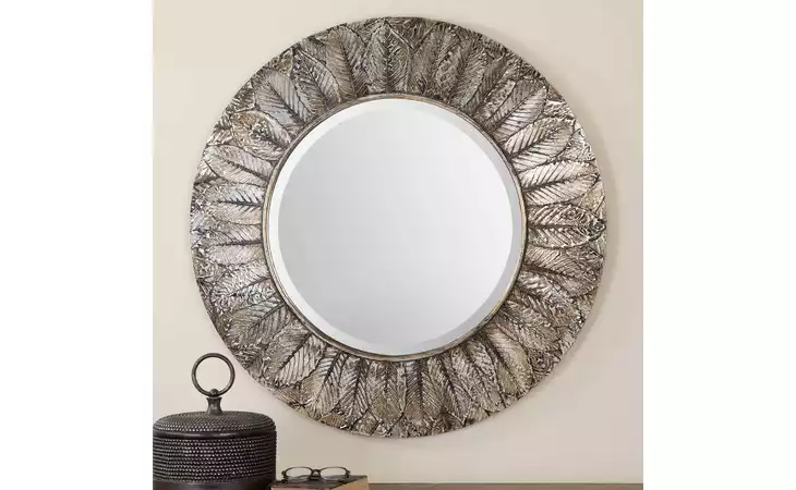 07065 FOLIAGE ROUND MIRROR UTTERMOST  07065