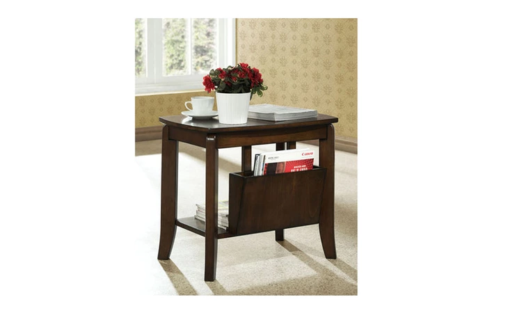I1579  ACCENT TABLE - WALNUT SOLID-TOP