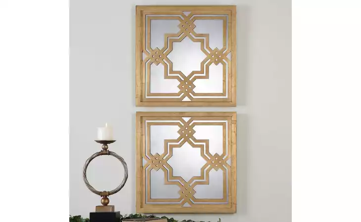 13865 PIAZZALE MIRRORED WALL SQUAR UTTERMOST  13865