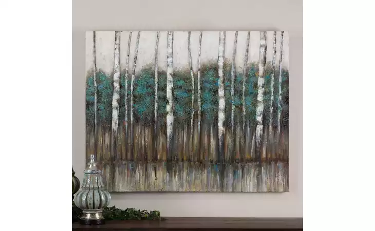 34284  EDGE OF THE  FOREST HAND PAINTED CANVAS