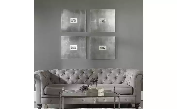 41295 HISTORICAL BUILDINGS FRAMED PRINTS, S/4 UTTERMOST  41295