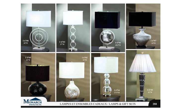 I6703  CRYSTAL BRUSHED STEEL TRANSITIONAL 27H TABLE LAMP 
 PG288