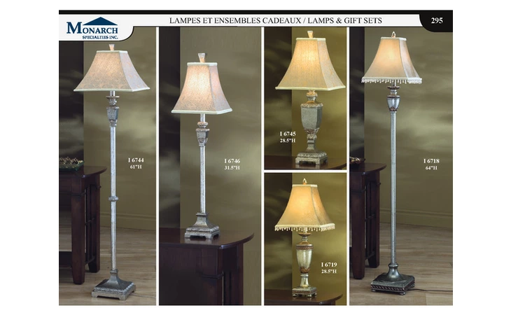 I6718  ANTIQUE GOLD TRADITIONAL 64H FLOOR LAMP 
 PG295