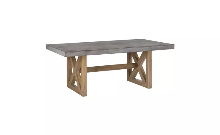 757-78BN BOULDER RIDGE FINISH REDESIGNED TRESTLE TABLE BASE