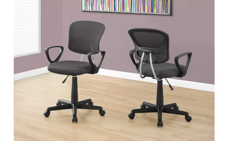 I7262  OFFICE CHAIR - GREY MESH JUVENILE - MULTI POSITION