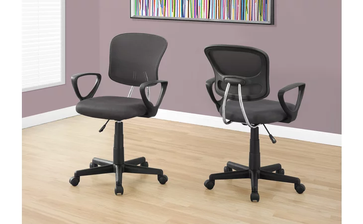 I7262 OFFICE CHAIR - GREY MESH JUVENILE / MULTI POSITION MONARCH SPECIALTIES  I7262