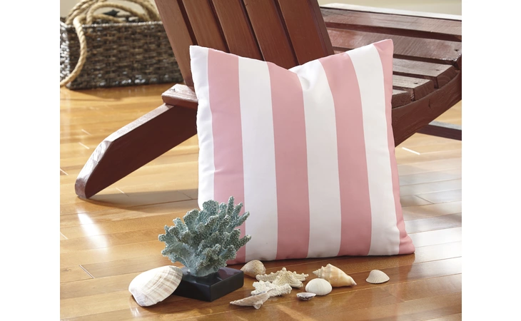 A1000685  PILLOW (4 CS) HUTTO WHITE PINK