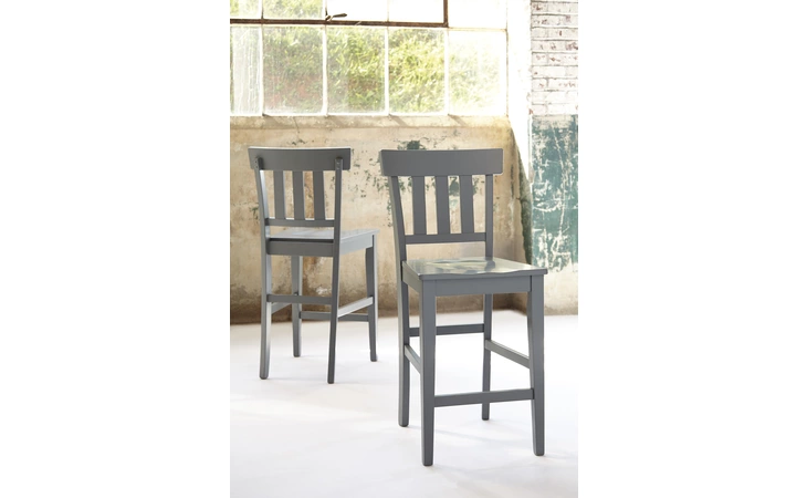 D389-1324  BARSTOOL (2 CN) BANTILLY GRAY