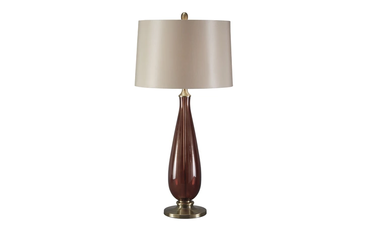 L430134  GLASS TABLE LAMP (1 CN)