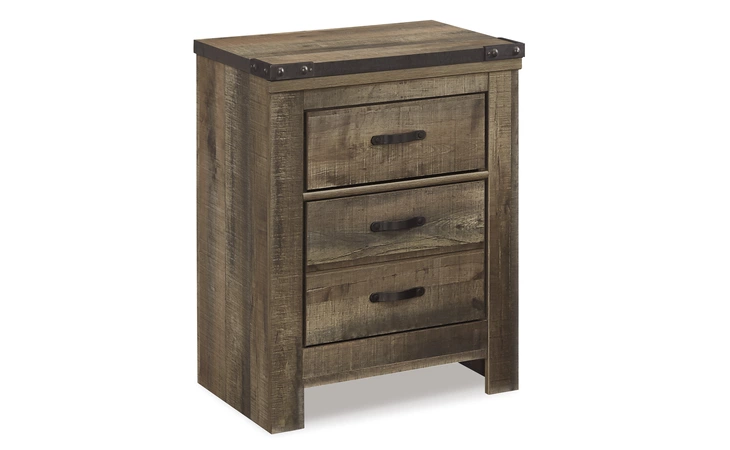 Trinell TWO DRAWER NIGHT STAND ASHLEY Brown B446-92