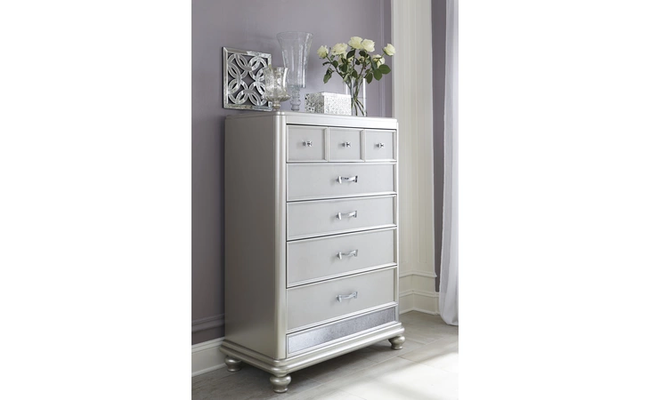 Coralayne FIVE DRAWER CHEST ASHLEY Silver B650-46