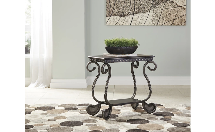 T582-7  CHAIR SIDE END TABLE JONIDELL