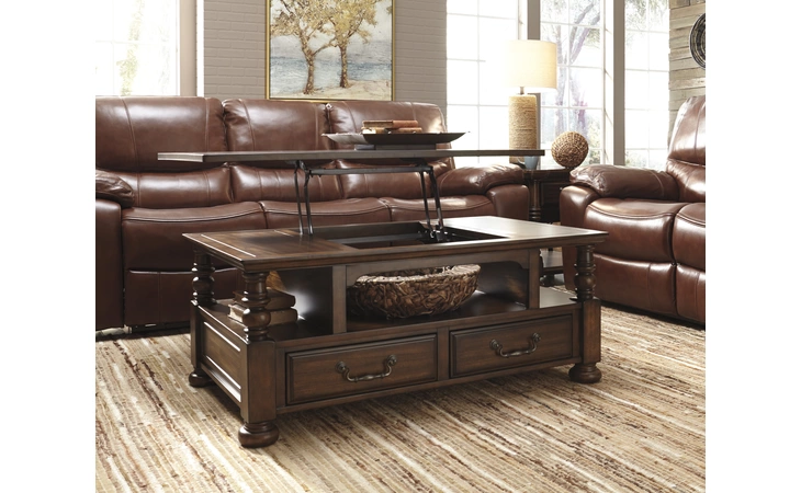 T638-9  LIFT TOP COFFEE TABLE