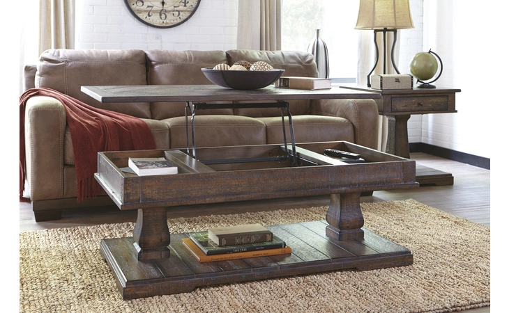 T887-9 RECTANGULAR LIFT-TOP TABLE ASHLEY Zalarah T887-9