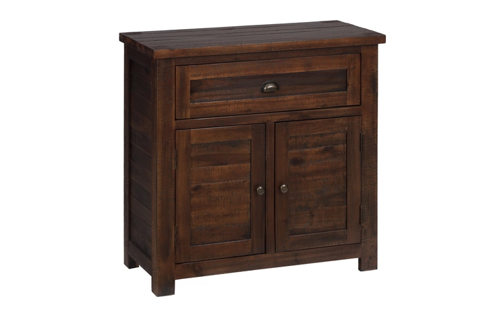 730-13 URBAN LODGE COLLECTION ACCENT CABINET W ROUGH HEWN FINISH