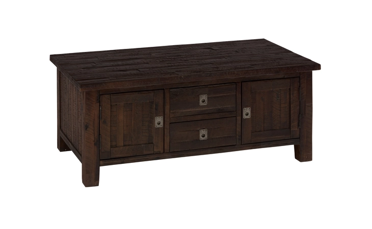 KONA GROVE COLLECTION BOX COFFEE TABLE W/2 PULL THRU DRAWERS, 2 THRU CABINETS- ASSEMBLED KONA GROVE COLLECTION JOFRAN  704-5
