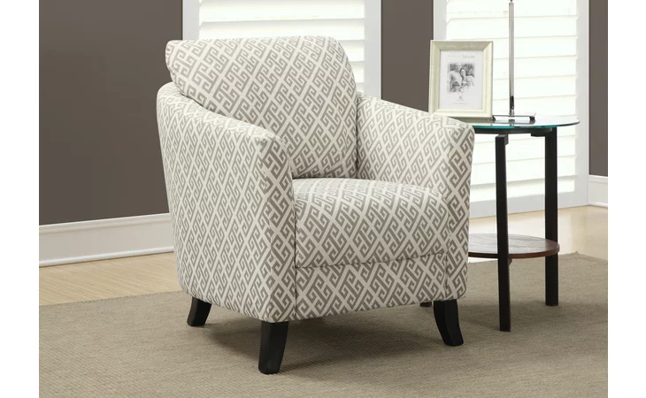 I8009  ACCENT CHAIR - SANDSTONE - GREY MAZE FABRIC