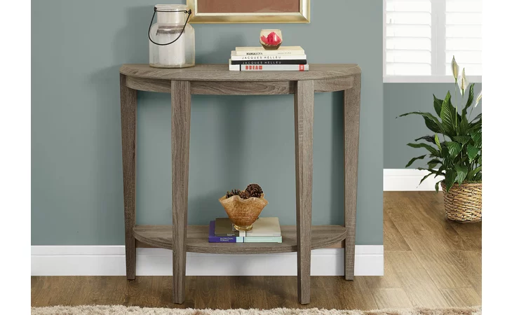 I2452  ACCENT TABLE - 36 L - DARK TAUPE HALL CONSOLE