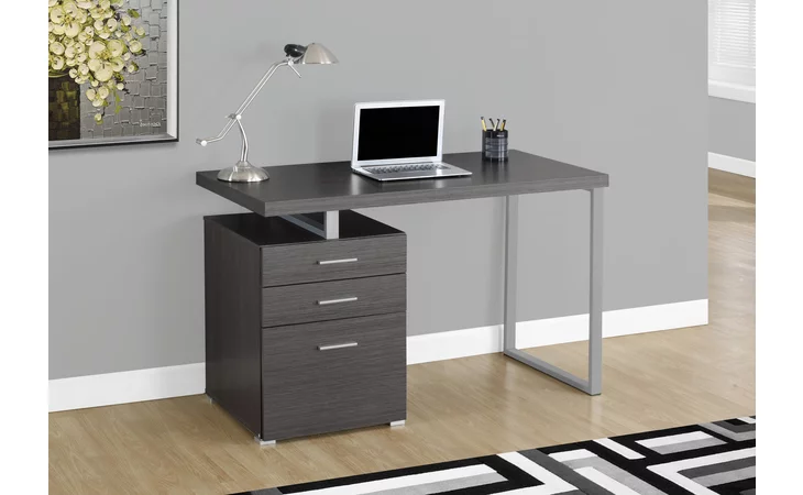 I7426 COMPUTER DESK - 48 L - GREY LEFT OR RIGHT FACING MONARCH SPECIALTIES  I7426