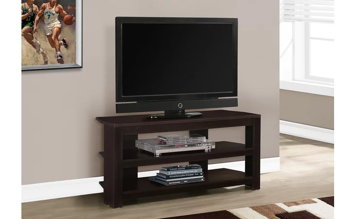 I2568 TV STAND - 42 L - ESPRESSO CORNER MONARCH SPECIALTIES  I2568