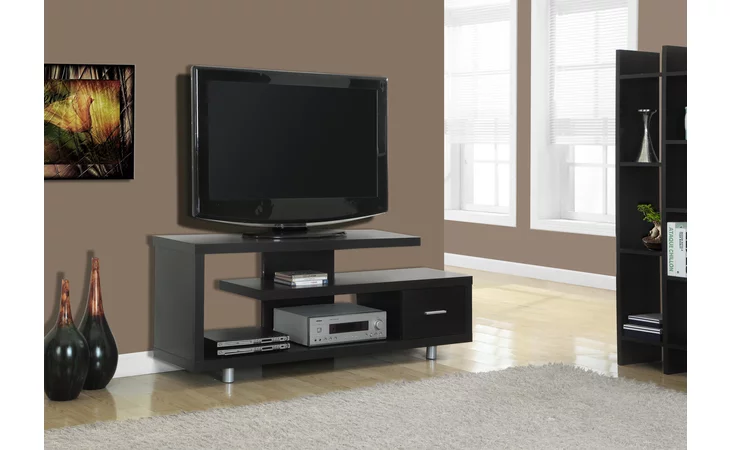 I2572  TV STAND - 60 L - ESPRESSO WITH 1 DRAWER