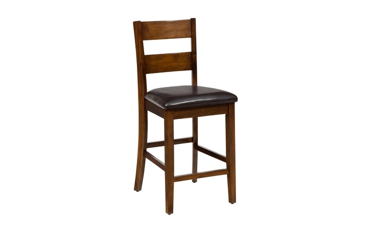 PLANTATION FINISH 5 PACK - TABLE AND 4  LADDERBACK STOOLS W/ UPH SEAT;  STOOL  18X19X39 PLANTATION FINISH JOFRAN  592