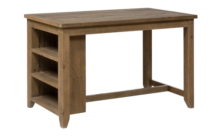 941-60 SLATER MILL COLLECTION COUNTER HEIGHT DINING TABLE W 3-SHELF STORAGE