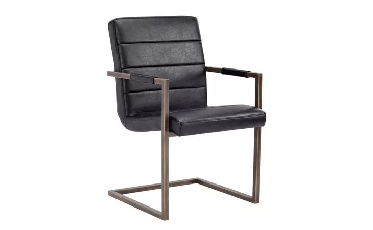 JAFAR DINING ARMCHAIR - VINTAGE BLACK SUNPAN JAFAR  100889