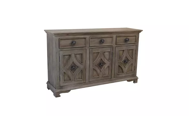 63143  THREE DRAWER THREE DOOR SIDEBOARD