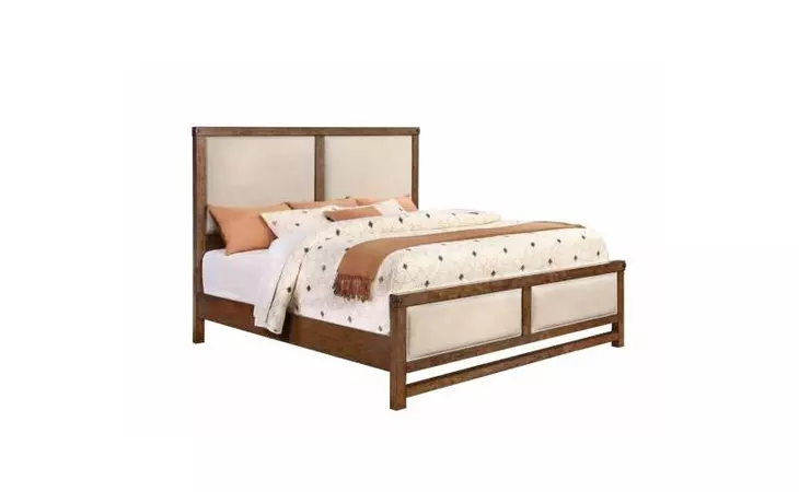 204171Q  QUEEN BED (WEATHERED ACACIA)