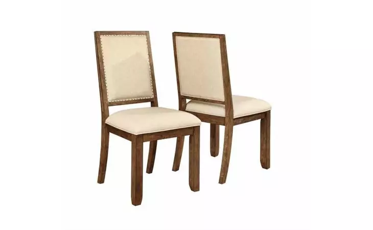 105522  SIDE CHAIR (IVORY WEATHERED ACACIA)