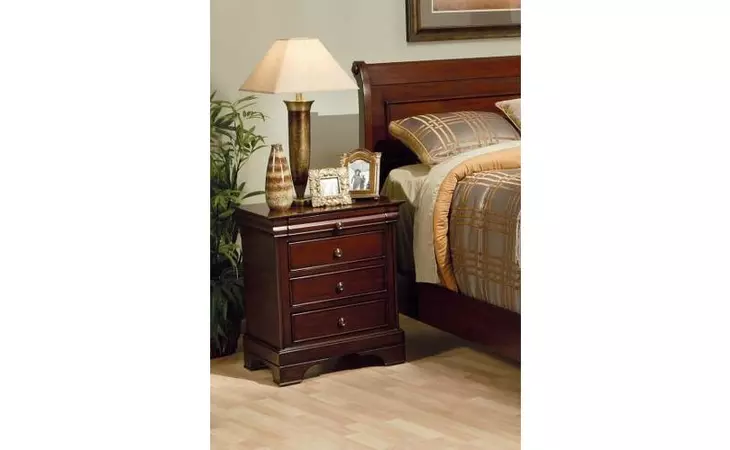 201482  VERSAILLES THREE-DRAWER NIGHTSTAND WITH TRAY