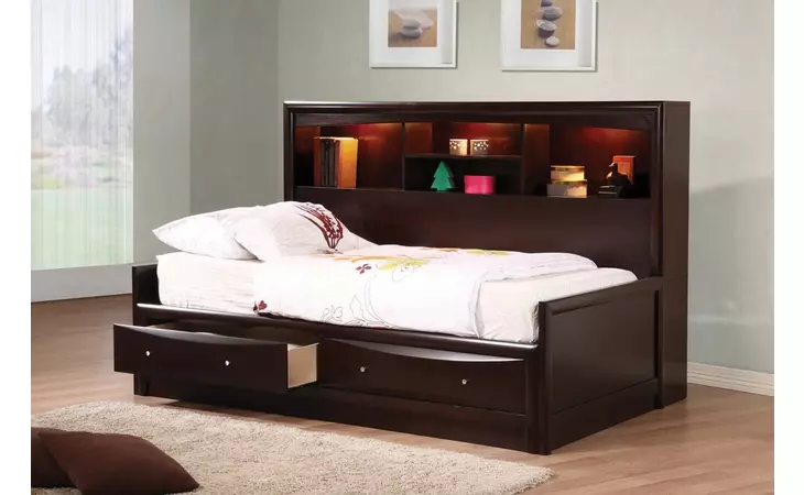 400410T  PHOENIX TRANSITIONAL CAPPUCCINO TWIN BED