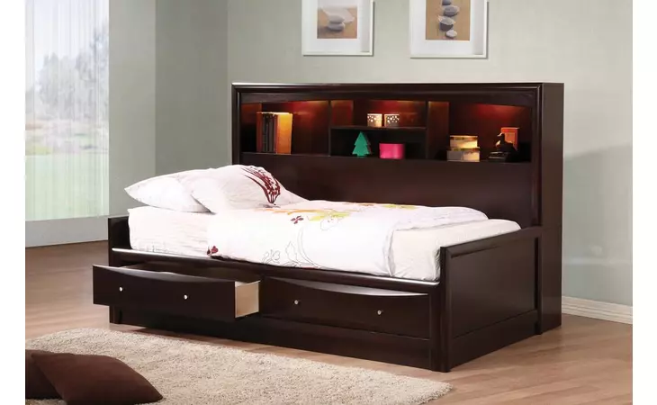 400410F PHOENIX TRANSITIONAL CAPPUCCINO FULL BED COASTER  400410F