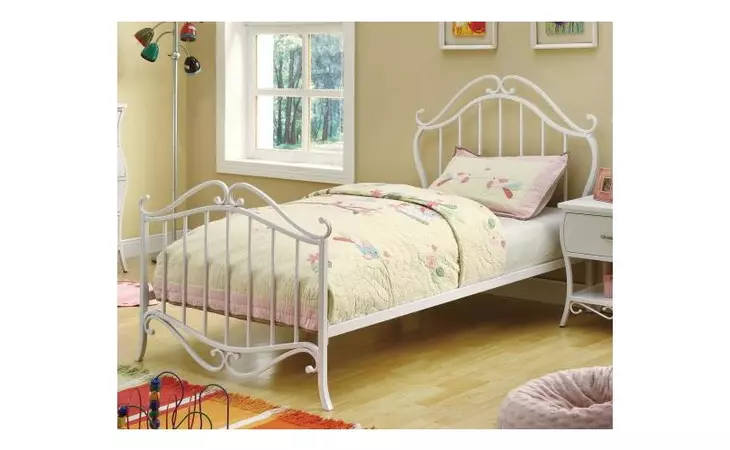 400521T TWIN SIZE BED (WHITE) COASTER  400521T